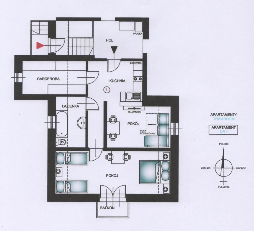 Апартаменты Apartamenty Trip & Room Краков